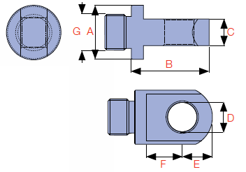 Piston Rod Clevis Drawing